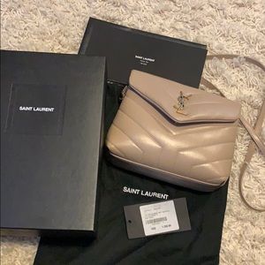 Saint Laurent Toy Loulou Dark Beige